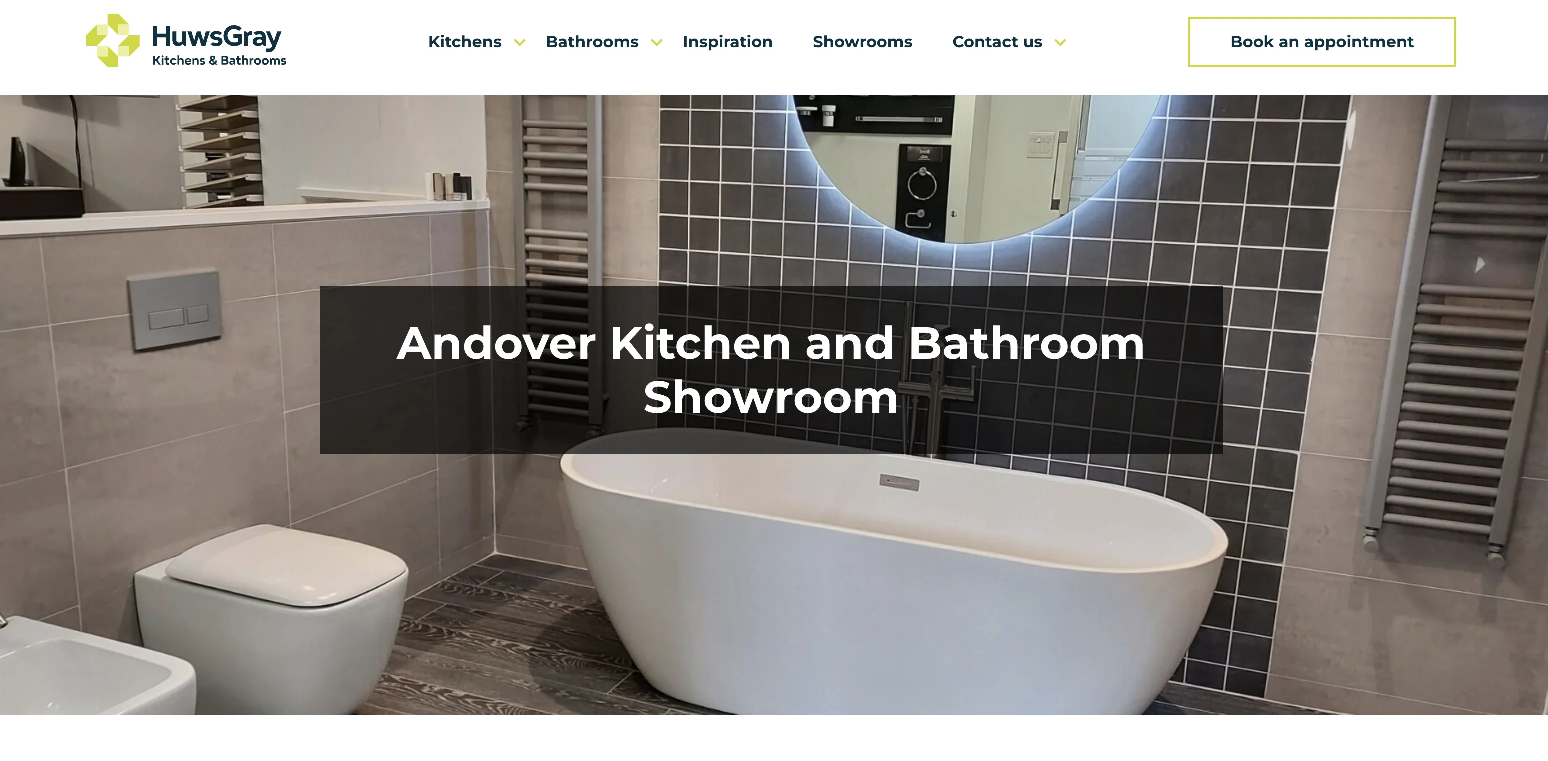 Huws Gray Andover website screenshot